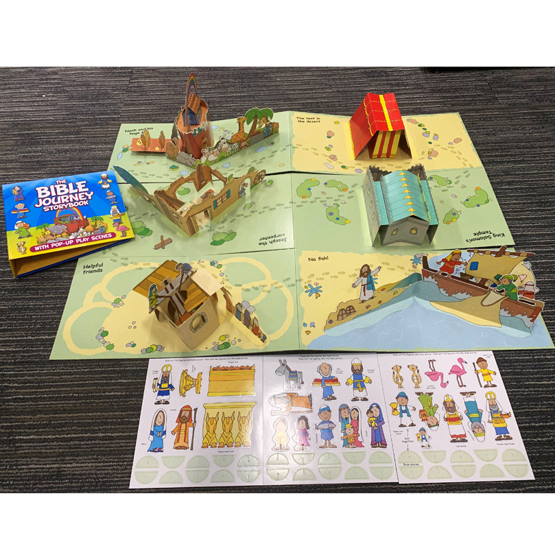 Clearance The Bible Journey Storybook: With Pop-Up Play Scenes by Kregel Children's Books