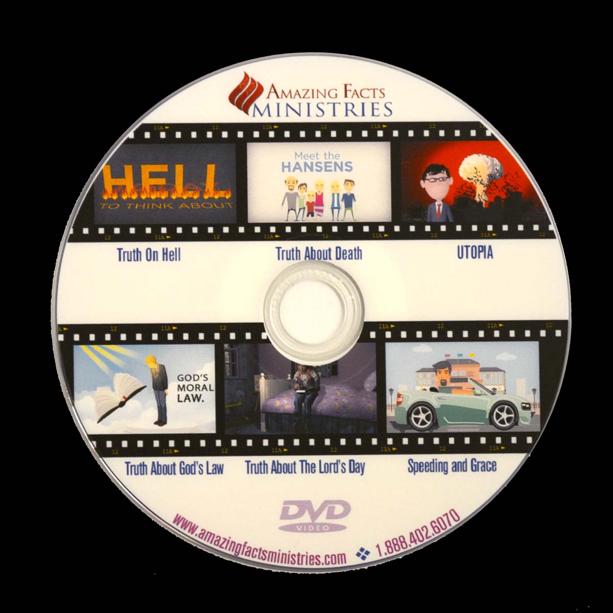 Animated Bible Clips DVD(6 Stories) by Amazing Facts Ministries