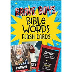 Brave Boys Bible Words Flash Cards (48 Cards) by Barbour Publishing
