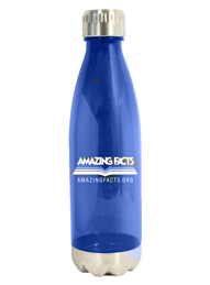 Reusable Water Bottle with Stainless Steel Trim by Amazing Facts