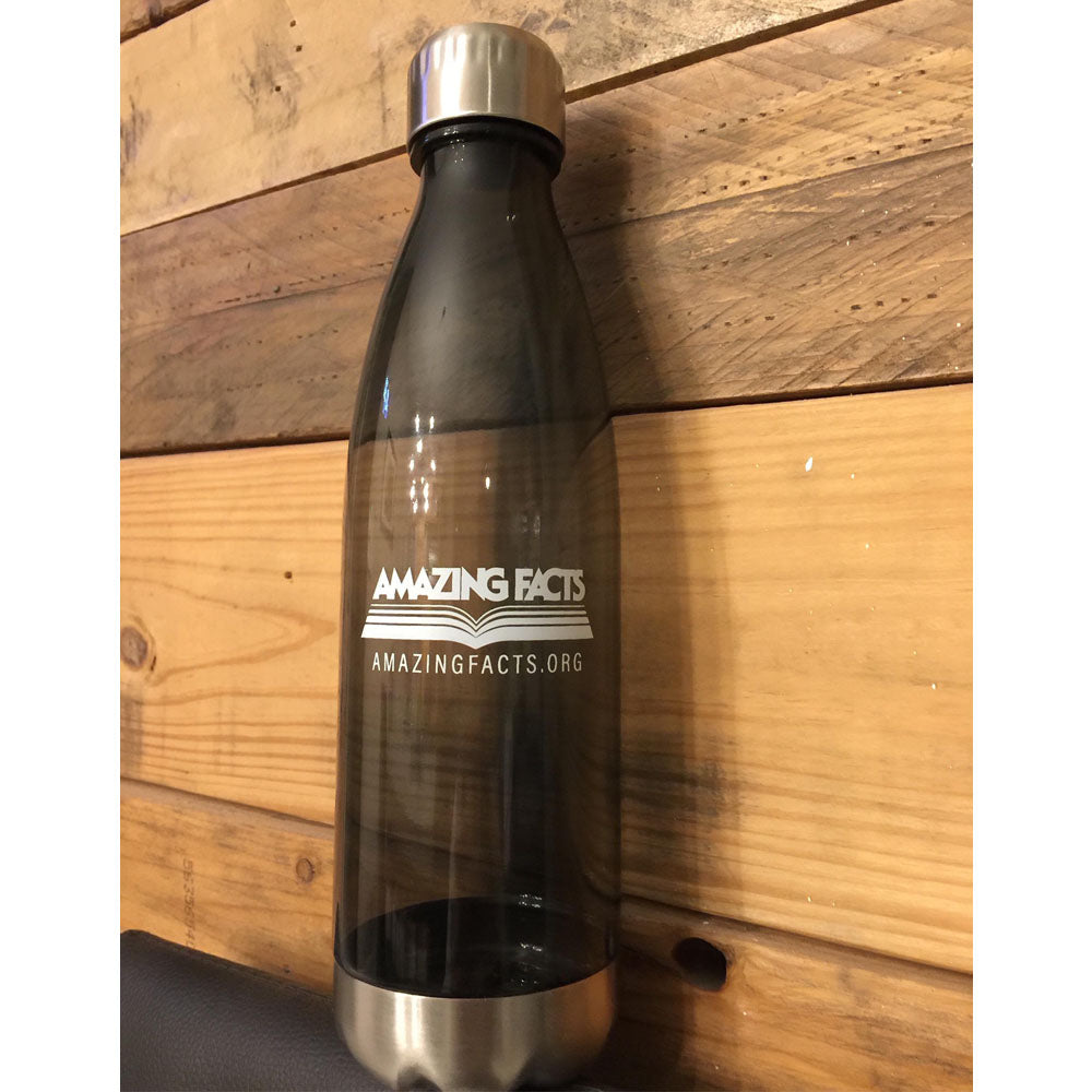 Reusable Water Bottle with Stainless Steel Trim by Amazing Facts