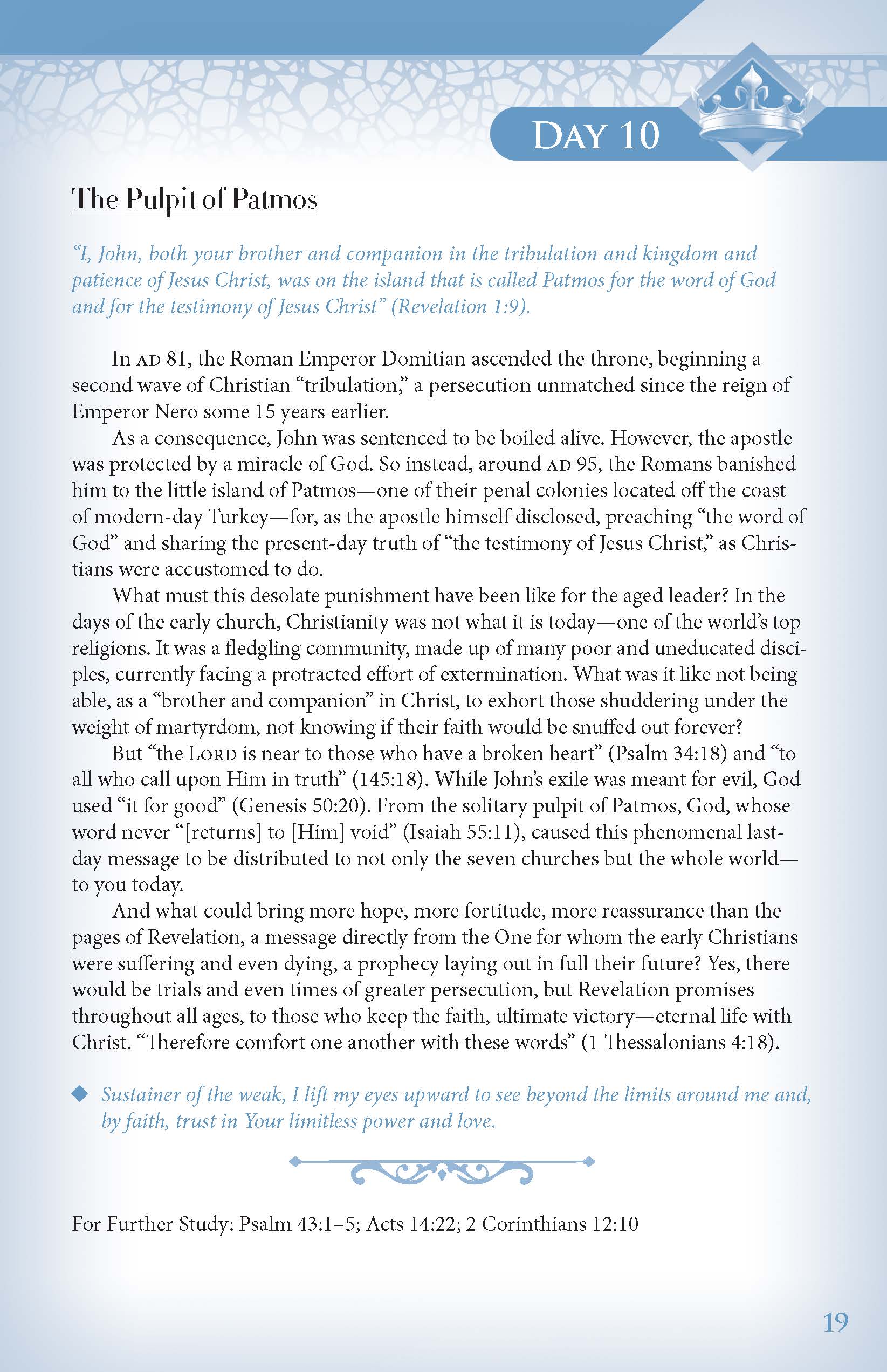 ONE-OF-A-KIND Revelation Verse by Verse: A Daily Devotional (Leathersoft Brown)