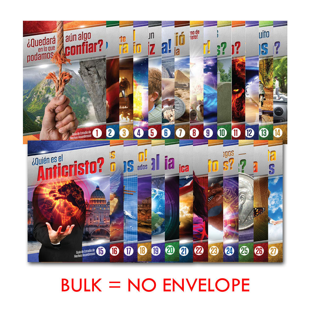 (50 Sets) Abultar Guias De Estudio De Hechos Asombrosos Juego Completo 1-27 Bulk