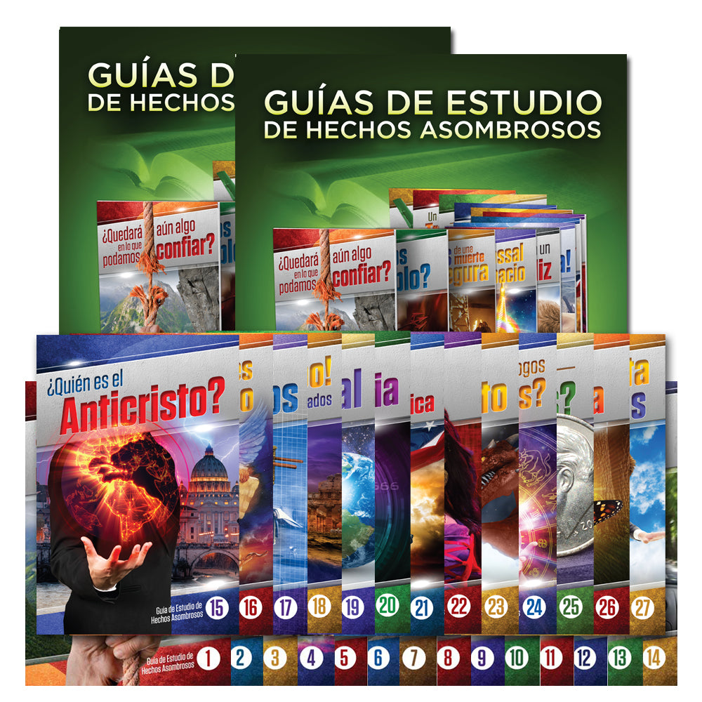 Guias De Estudio De Hechos Asombrosos Juego Completo 1-27 (Amazing Facts Study GuideS Complete Set)