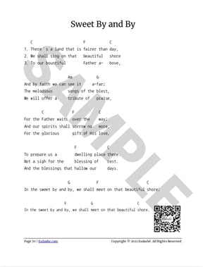 (PDF Download) Guitar Hymnal Chord Book - Lyrics and Chords Only (101 Hymns) by Esdashé