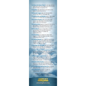28 Fundamental Beliefs Bookmark (25/Pack) by Amazing Facts