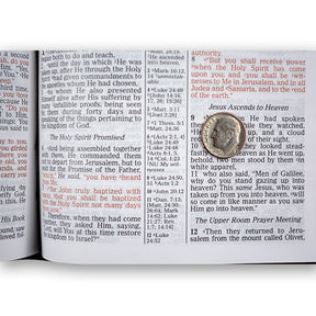 ONE-OF-A-KIND DEAL ~ NKJV Prophecy Study Bible (Navy Leathersoft) by Amazing Facts