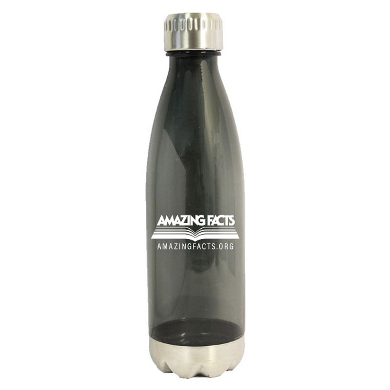 Reusable Water Bottle with Stainless Steel Trim by Amazing Facts